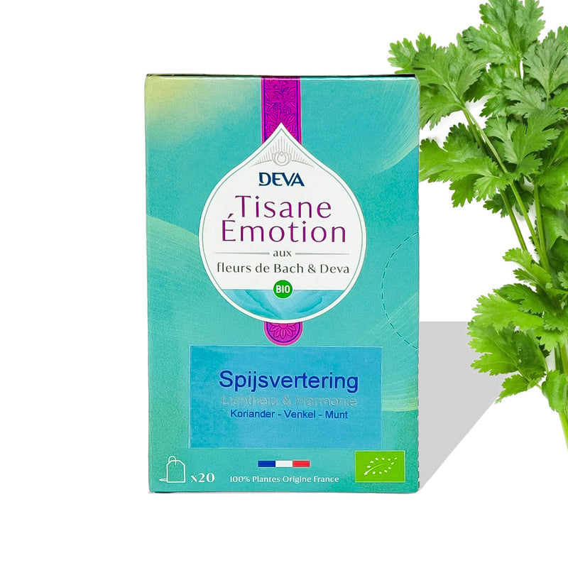 Een rustgevend kopje thee met Deva Spijsvertering thee