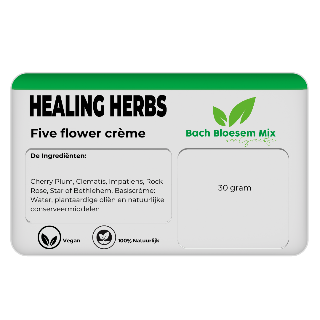 Healing Herbs 5 Flower® Natural Cream - 30 gram