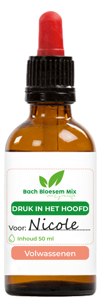 Bach Bloesem Mix Druk in het hoofd M/V