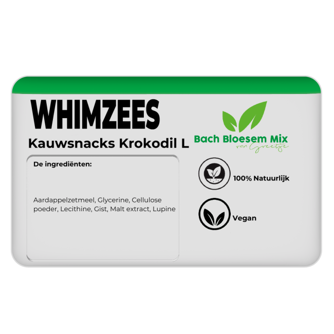 Whimzees Krokodil kauwsnacks L- 6 stuks