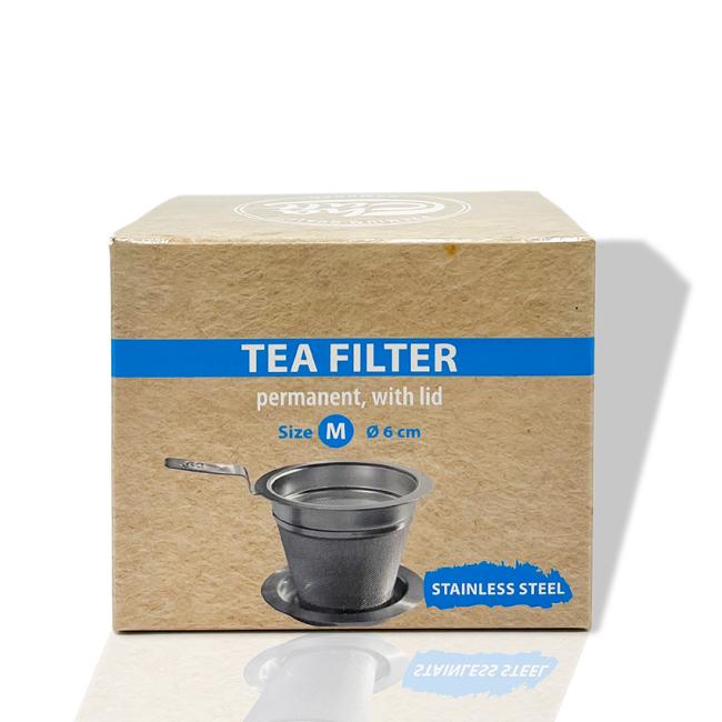 Theefilter RVS met hendel - M