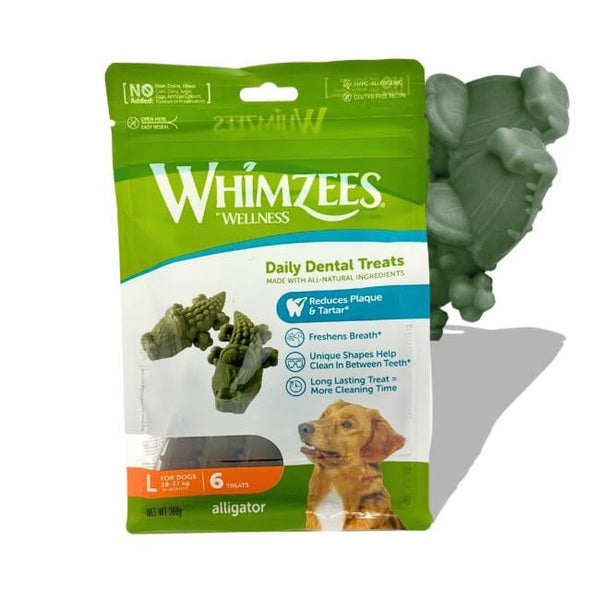 Whimzees Krokodil kauwsnacks L- 6 stuks