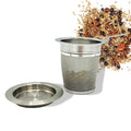 Theefilter RVS met hendel - M