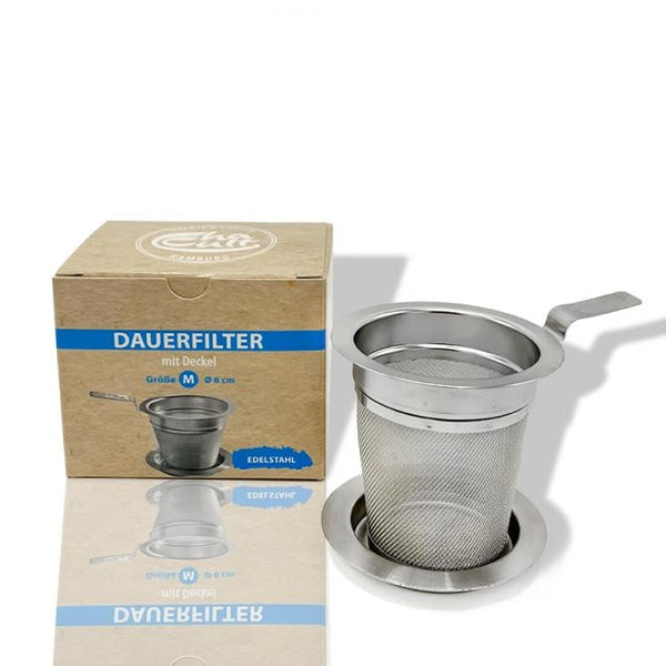 Theefilter RVS met hendel - M