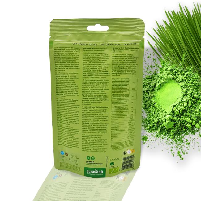 Purasana Wheat grass raw poeder - 200 gram