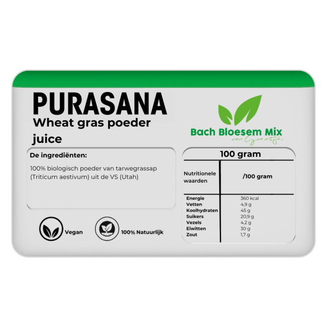 Purasana Wheat grass raw poeder - 200 gram
