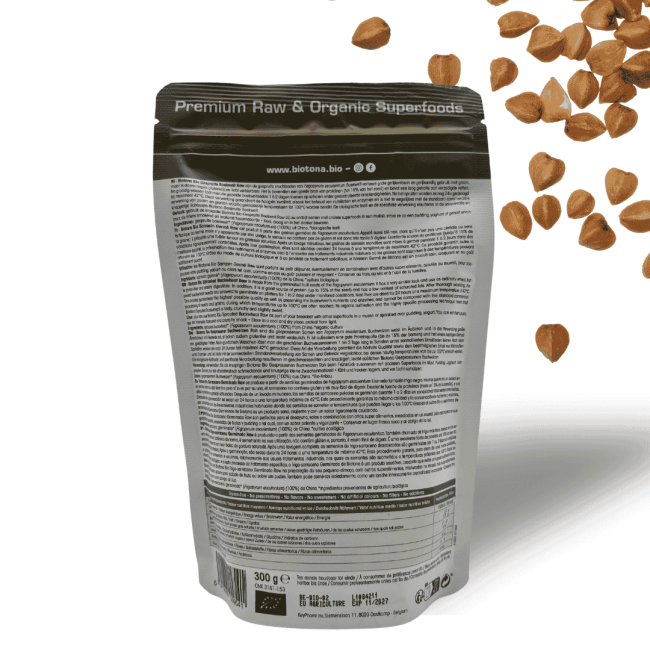 Gespruite boekweitzaden Biotona - 300 gram
