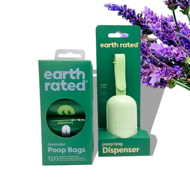Earth Rated poepzakjes houder (incl. 15 zakjes)