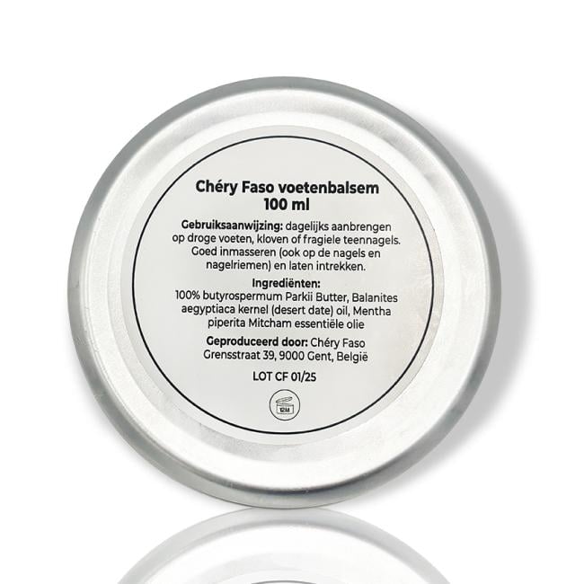 Chéry Faso voetenbalsem met woestijn dadelolie & pepermunt - 100 ml
